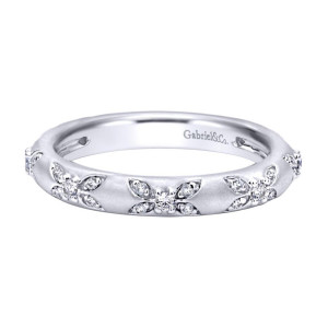 Gabriel Fashion 14 Karat Stackable Stackable Ladies' Ring LR4902W44JJ