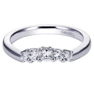 Gabriel 14 Karat Contemporary Wedding Band WB3814W44JJ