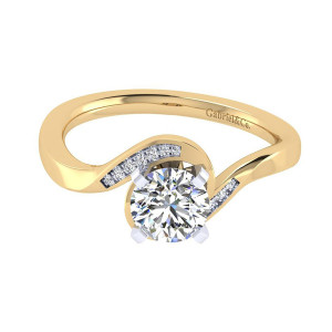 Gabriel 14 Karat Contemporary Engagement Ring ER7244M44JJ