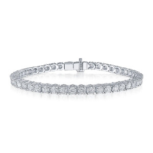 Tacori Classic Crescent RoyalT Diamond 18K Tennis Bracelet FB66465