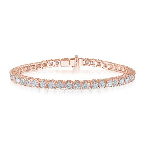 Tacori Classic Crescent RoyalT Diamond 18K Tennis Bracelet FB664PK65