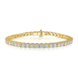 Tacori Classic Crescent RoyalT Diamond 18K Tennis Bracelet FB664Y65