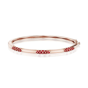 Tacori 18K Crescent Eclipse Pulse Ruby Bangle FB668RBPK