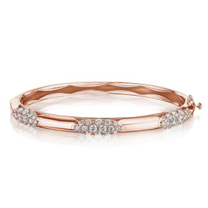 Tacori 18K Crescent Eclipse Bangle Pulse Diamond FB670PK