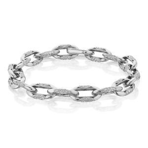 Tacori Crescent Eclipse Diamond 18K Small Link Bracelet FB67175