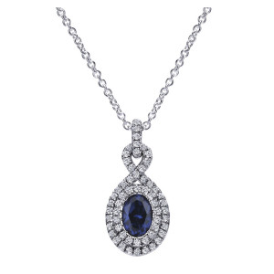 Gabriel Fashion 14 Karat Lusso Color Necklace NK4417W44SA