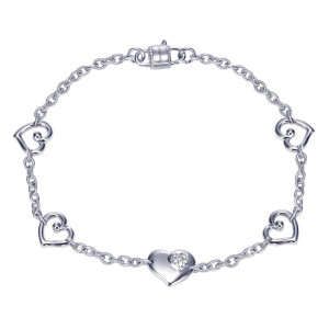 Gabriel Fashion Silver Trends Chain Bracelet TB3052SVJWS