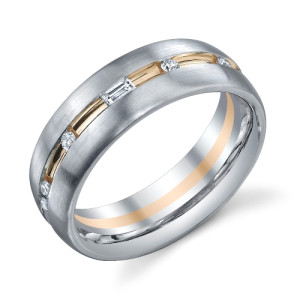 245359 Christian Bauer 18 Karat Diamond Wedding Ring / Band