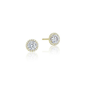 Tacori Bloom Diamond Stud Earrings 18k FE6705Y