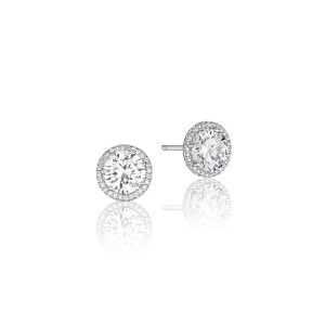 Tacori Bloom Diamond Stud Earrings FE67065PLT Platinum