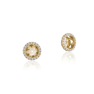 Tacori Bloom Diamond Earrings Jackets 18k FE808RD65PK
