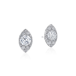 Tacori Marquise Bloom Diamond Earrings FE811RDMQ5PLT Platinum