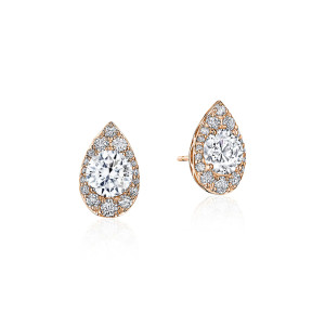 Tacori Pear Bloom Diamond Earrings 18k FE811RDPS5PK
