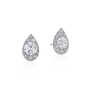 Tacori Pear Bloom Diamond Earrings FE811RDPS65PLT Platinum