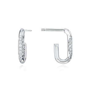 Tacori Crescent Eclipse Diamond Single Link Earrings18k FE821