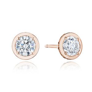 Tacori Allure Round Diamond Stud Earring FE823RD6LDPK