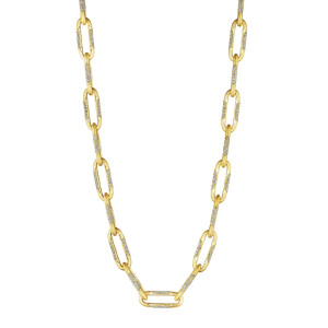 FN666SY18 Tacori Crescent Eclipse Diamond Large Link Necklace