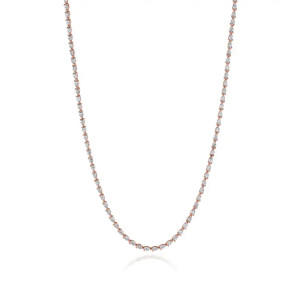 FN66916PK Tacori 18k Rose Gold Pear Diamond Tennis Necklace