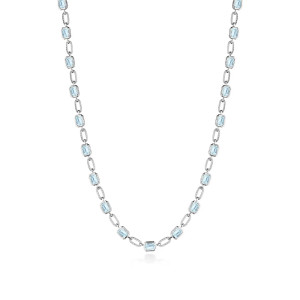 FN825EC55X4BT16 Tacori 18k Allure Sky Blue Topaz Link Necklace