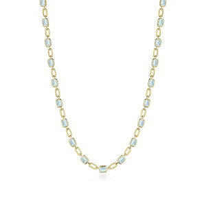 FN825EC55x4BT16Y Tacori 18k Allure Sky Blue Topaz Link Necklace