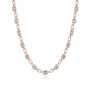 FN825EC55X4LDPK16 Tacori Allure Diamond Link Necklace
