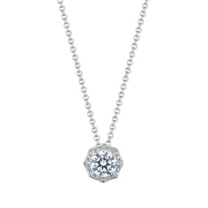 FP804RD65 Tacori 18k Art Deco Bloom Diamond Necklace