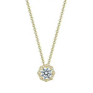 FP804RD65Y Tacori 18k Art Deco Bloom Diamond Necklace