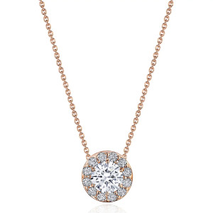 FP809RD55PK Tacori 18k Single Bloom Diamond Necklace