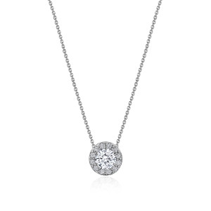 FP809RD55PLT Tacori Platinum Single Bloom Diamond Necklace