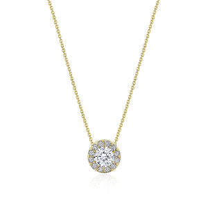 FP809RD55Y Tacori 18k Single Bloom Diamond Necklace