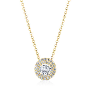 FP810RD5Y Tacori 18k Double Bloom Diamond Necklace