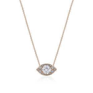 FP811HRDMQ55PK Tacori 18k Marquise Bloom Diamond Necklace