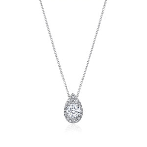 FP811NRDPS55 Tacori 18k Pear Bloom Diamond Necklace