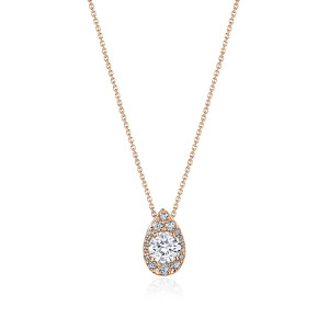 FP811NRDPS55PK Tacori 18k Pear Bloom Diamond Necklace