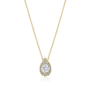 FP811NRDPS55Y Tacori 18k Pear Bloom Diamond Necklace