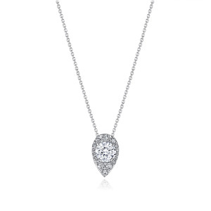 FP811SRDPS65PLT Tacori Platinum Pear Bloom Diamond Necklace