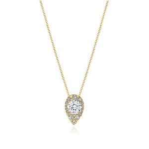 FP811SRDPS65Y Tacori 18k Pear Bloom Diamond Necklace