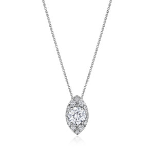 FP811VRDMQ65 Tacori 18k Vertical Marquise Bloom Diamond Necklace