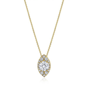 FP811VRDMQ65Y Tacori 18k Vertical Marquise Bloom Diamond Necklace