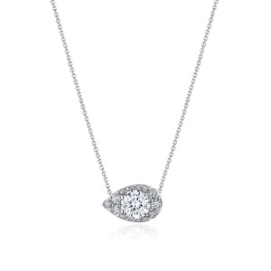 FP811WRDPS6PLT Tacori Platinum Pear Bloom Diamond Necklace