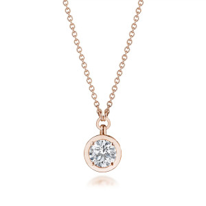 FP812RD5LDPK Tacori 18k Rose Gold Allure Diamond Necklace