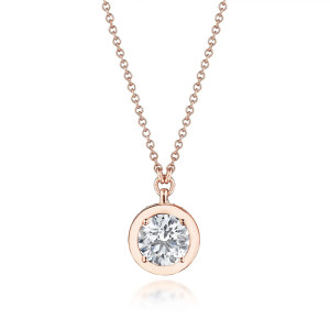 FP812RD65LDPK Tacori 18k Rose Gold Allure Diamond Necklace