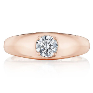 FR817RD5LDPK Tacori Allure Domed Diamond Ring 18 Karat Fine Jewelry