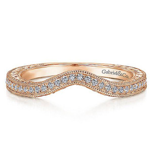 Gabriel 14 Karat Victorian Wedding Band WB14444R4K44JJ