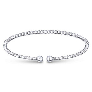 Gabriel Fashion 14 Karat White Gold Bujukan Bangle Bracelet BG4107W4JJJ