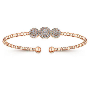 Gabriel Fashion 14 Karat Diamond Bujukan Bangle Bracelet BG4114K45JJ