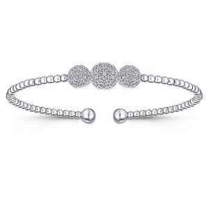 Gabriel Fashion 14 Karat Diamond Bujukan Bangle Bracelet BG4114W45JJ