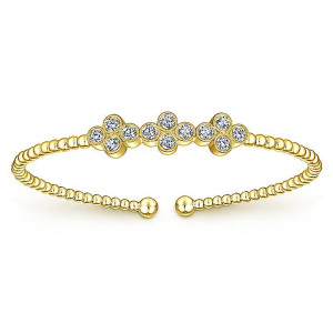 Gabriel Fashion 14 Karat Diamond Bujukan Bangle Bracelet BG4115Y45JJ
