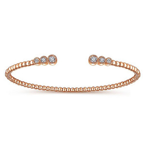 Gabriel Fashion 14 Karat Diamond Bujukan Bangle Bracelet BG4120K45JJ