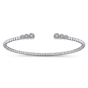 Gabriel Fashion 14 Karat Diamond Bujukan Bangle Bracelet BG4120W45JJ